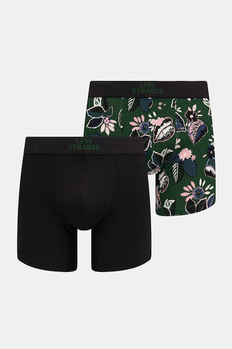 Levi's bokserki męskie bawełniane z elastanem 2-pack zielone 37149-1292
