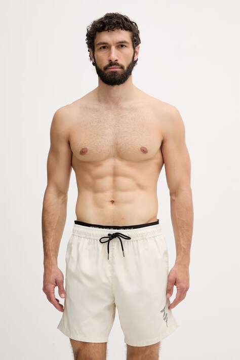 Trussardi szorty kąpielowe męskie beżowe TRU26MBM05