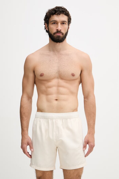 Trussardi szorty kąpielowe męskie beżowe TRU26MBM03