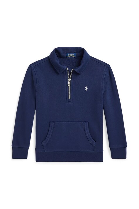 Polo Ralph Lauren bluză copii culoarea bleumarin, uni, 322958157002