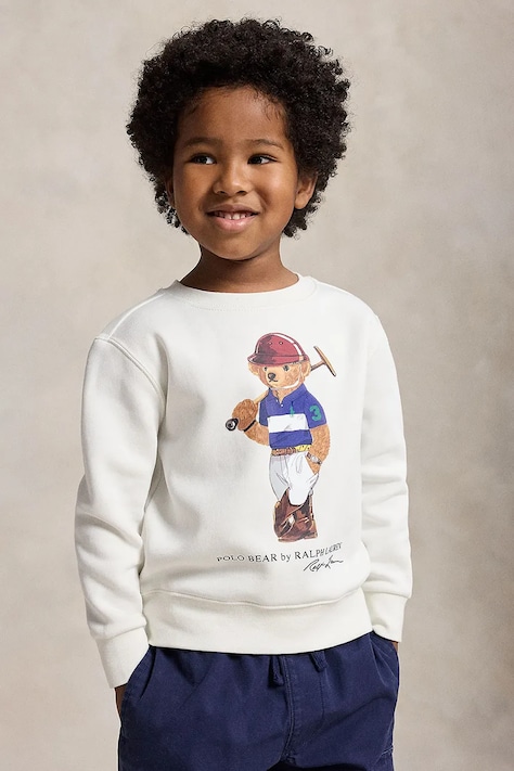 Polo Ralph Lauren bluza dziecięca kolor biały z nadrukiem 322A96604001