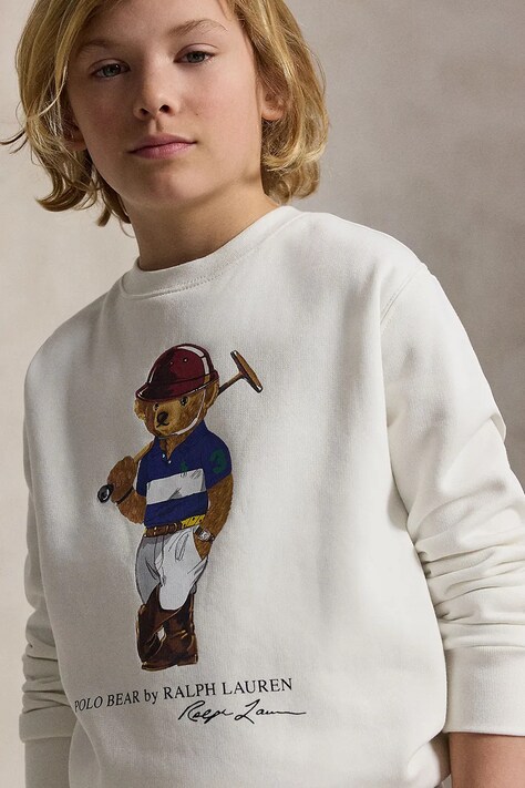 Polo Ralph Lauren bluza dziecięca kolor biały z nadrukiem 323A96604001