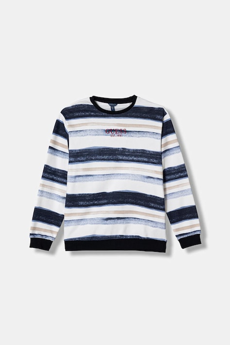 Guess bluza bawełniana dziecięca kolor biały wzorzysta L6RQ11 KA6R4