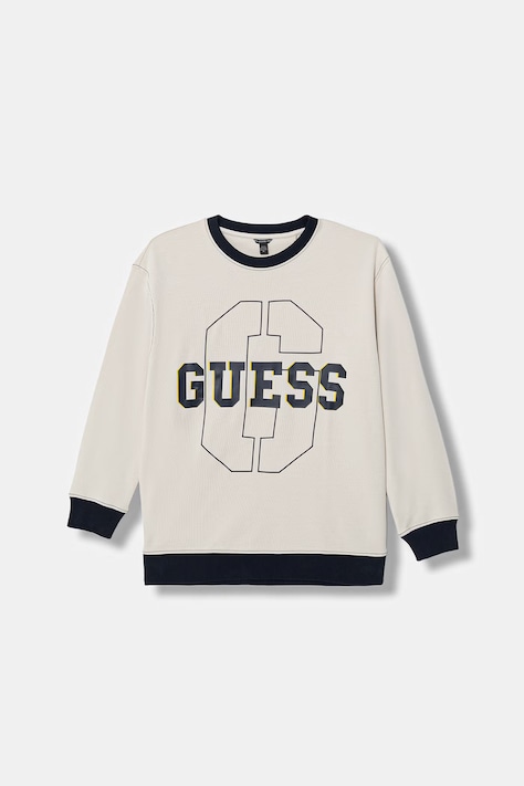 Детски суичър Guess в бежово с принт L6RQ18 KCCH0