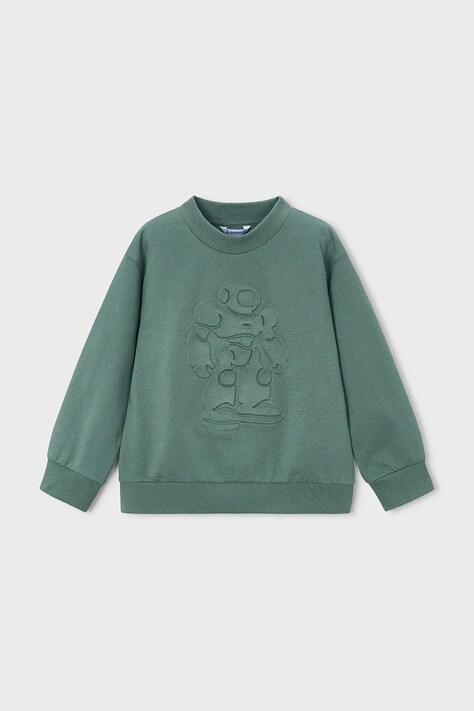Mayoral bluza dziecięca kolor zielony z nadrukiem 3434