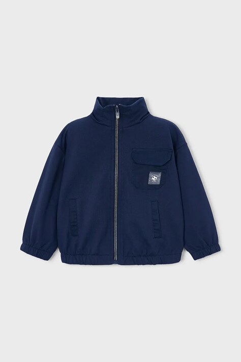 Mayoral bluza dziecięca kolor granatowy gładka 3441