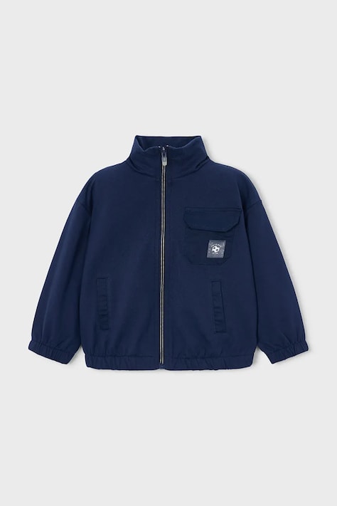 Дитяча кофта Mayoral колір синій однотонна 3441