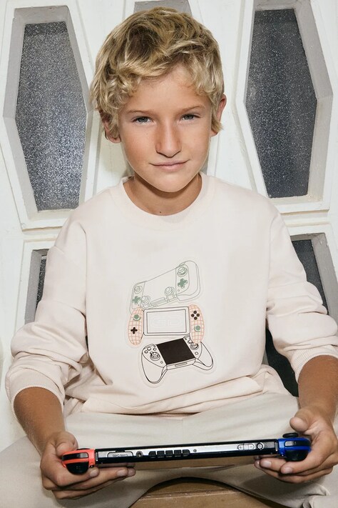 Παιδική μπλούζα Mayoral χρώμα: μπεζ, 6412