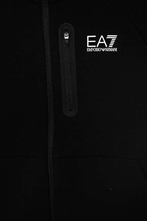 EA7 Emporio Armani кофта, що розстібається, з капюшоном дитяча — фото 3