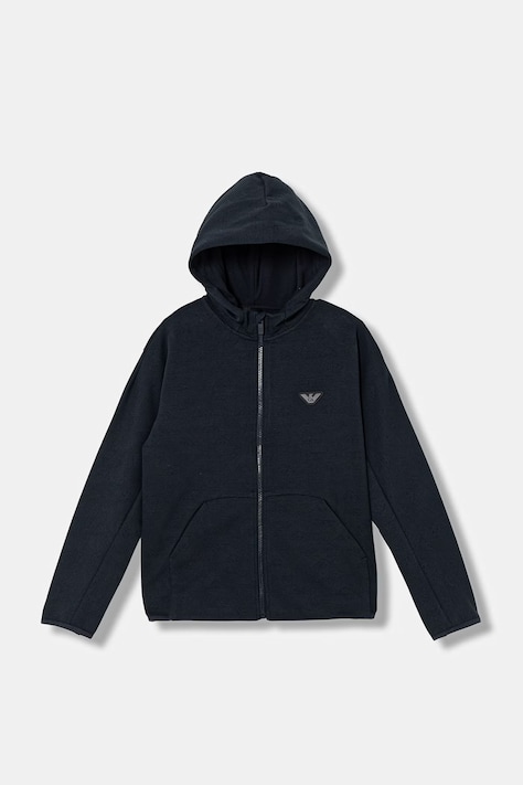 Emporio Armani bluza dziecięca kolor granatowy z kapturem wzorzysta EB001003 AF20698