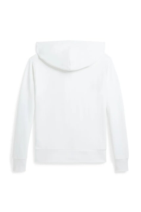 Polo Ralph Lauren bluza dziecięca kolor biały z kapturem gładka 323964134001