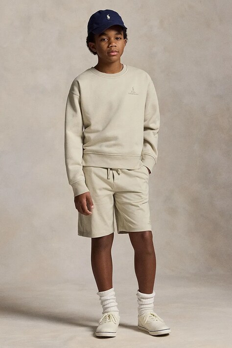 Polo Ralph Lauren bluza dziecięca kolor beżowy gładka 323A12265001