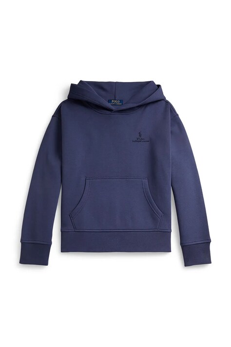 Polo Ralph Lauren bluza dziecięca kolor niebieski z kapturem gładka 323A12273001