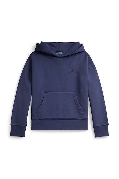 Polo Ralph Lauren bluza dziecięca kolor niebieski z kapturem gładka 323A12273001