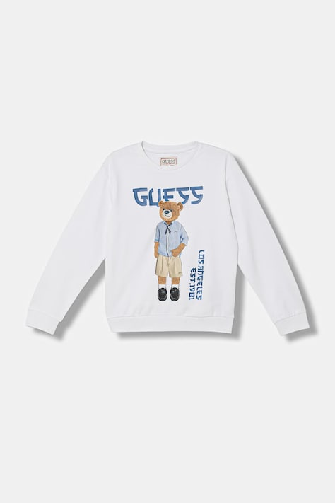 Guess bluza dziecięca bawełniana biała L6GQ04 KA6R4