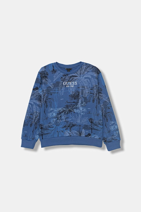 Guess μπλούζα παιδική βαμβακερή μπλε L6GQ06 KA6R4