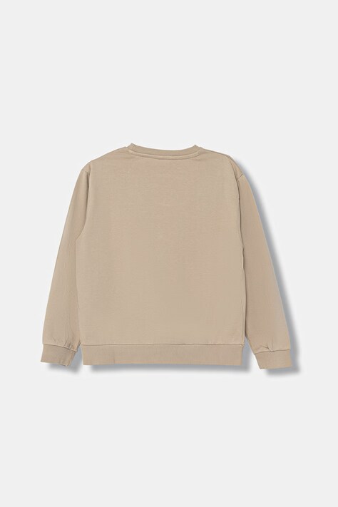 Guess bluza bawełniana dziecięca kolor beżowy z aplikacją L6GQ02 KA6R4