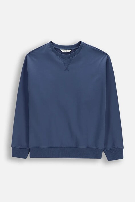 Coccodrillo bluza bawełniana dziecięca kolor niebieski z nadrukiem EVERYDAY BOY