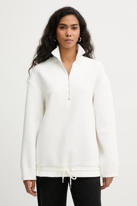 MM bluza MADIA damska kolor beżowy gładka 2616921047600