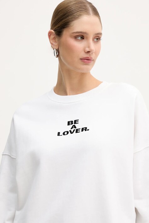 Бавовняна кофта BOSS Orange C Ever Valentine — SS26-BLD01B, білий — фото 4