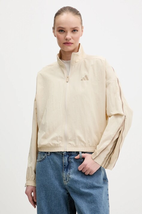 adidas kurtka City Tech kolor beżowy przejściowa oversize KA1880