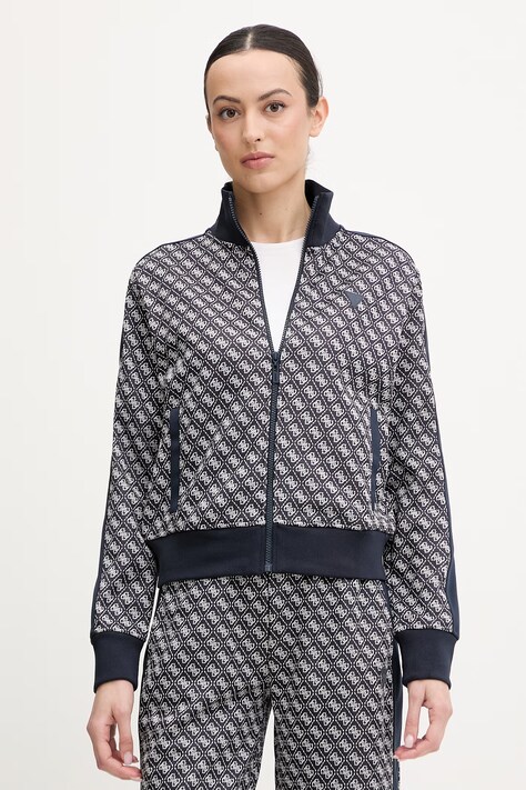 Guess bluza MAYA damska kolor granatowy wzorzysta V6RQ08 K2042