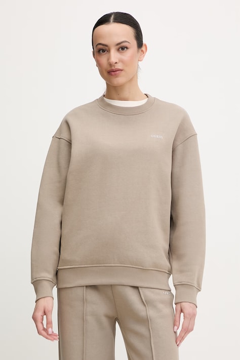 Guess bluza NAT damska kolor beżowy gładka V6RQ13 K9V31