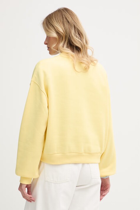 Tommy Hilfiger bluza damska z bawełną żółta WW0WW47831