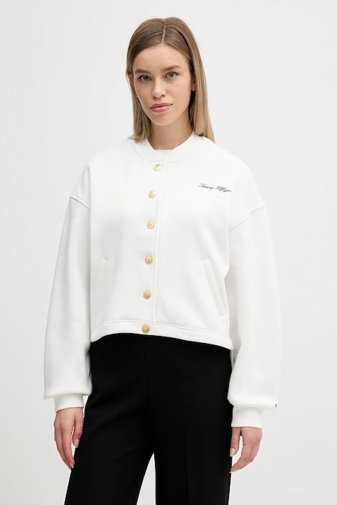 Tommy Hilfiger bluza damska kolor biały gładka WW0WW47835