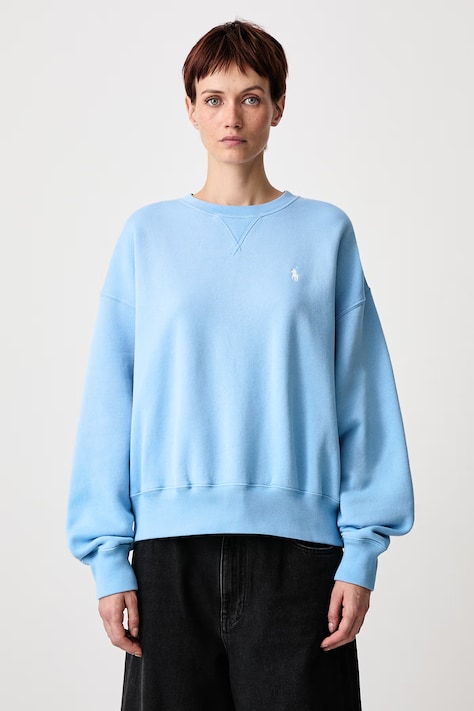 Polo Ralph Lauren Bluza oversize damska niebieska 211A98189