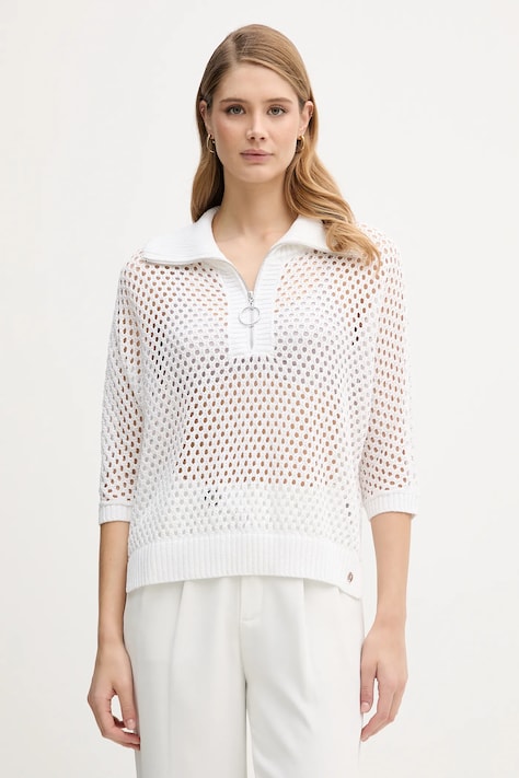 Joseph Ribkoff sweter damski kolor biały lekki 261634