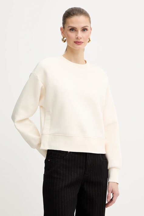 Armani Exchange bluza damska kolor beżowy gładka XW001828 AF10818