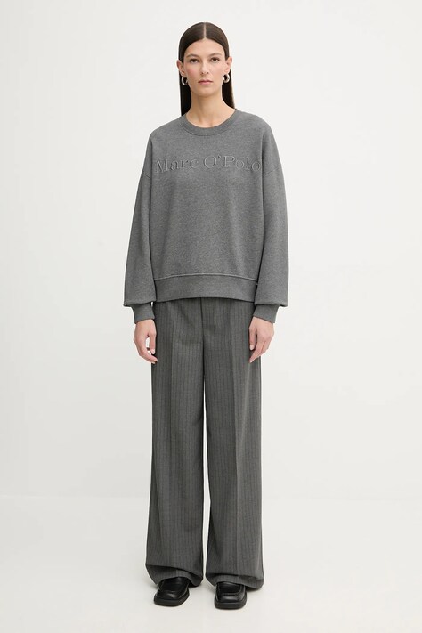 Бавовняна кофта Marc O'Polo — SS26-BLD05M, сірий — фото 2