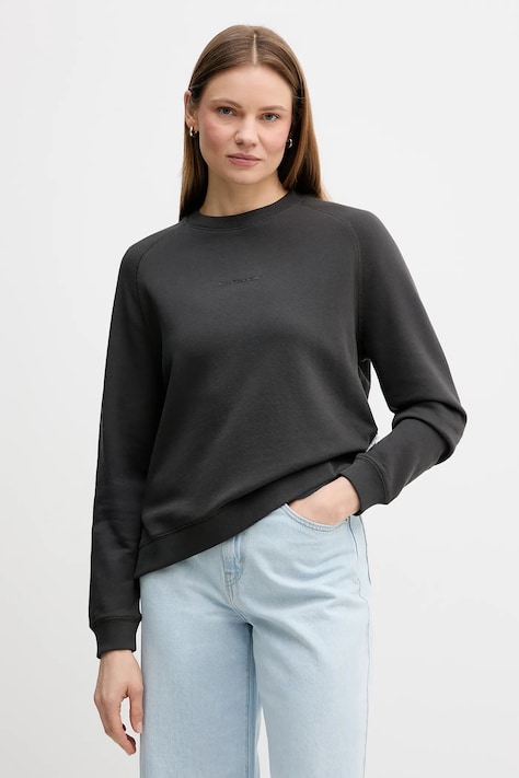 Marc O'Polo bluza bawełniana damska kolor czarny gładka 5000009291