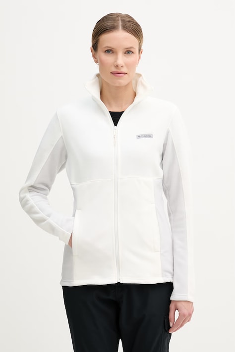 Columbia bluza outdoorowa Basin Trail damska kolor beżowy z aplikacją 1938041