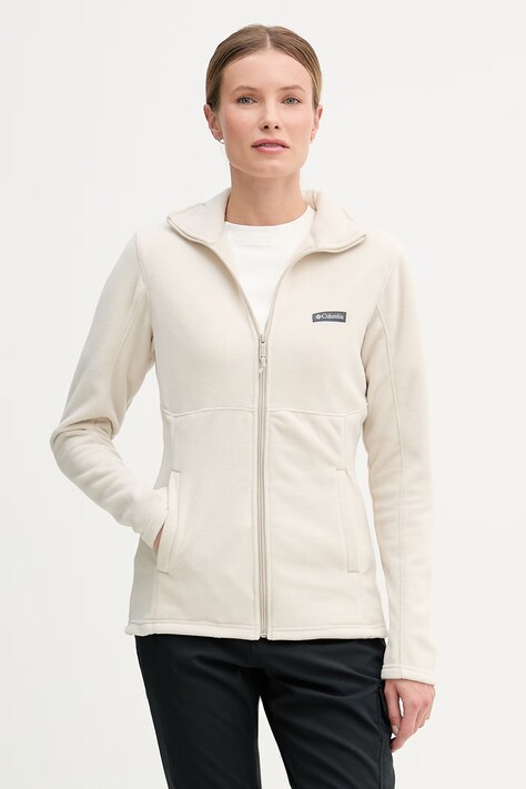 Columbia bluza outdoorowa Basin Trail damska kolor beżowy z aplikacją 1938041