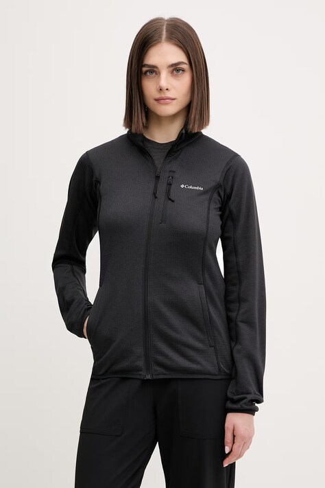 Columbia bluza outdoorowa Essential Hike damska kolor czarny z nadrukiem 2136233