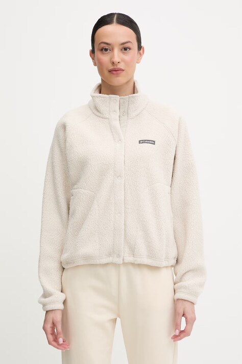 Columbia bluza Jasper Ridge damska kolor beżowy gładka 2142391