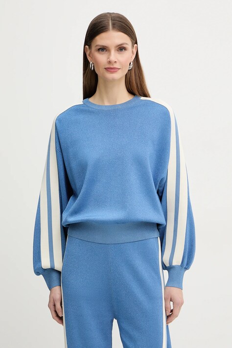 Pinko sweter damski kolor niebieski lekki 106337 A34D