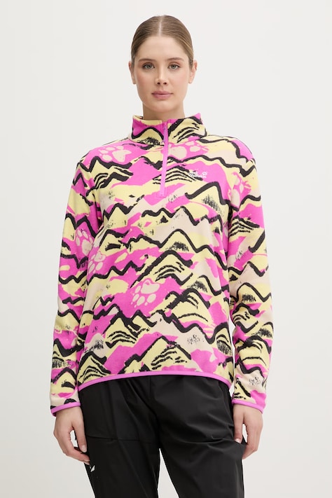 Jack Wolfskin bluza sportowa damska Paw Era 100 różowa A65983