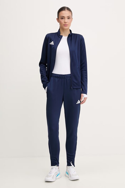 adidas Performance bluza treningowa Entrada26 damska kolor granatowy gładka JZ6599