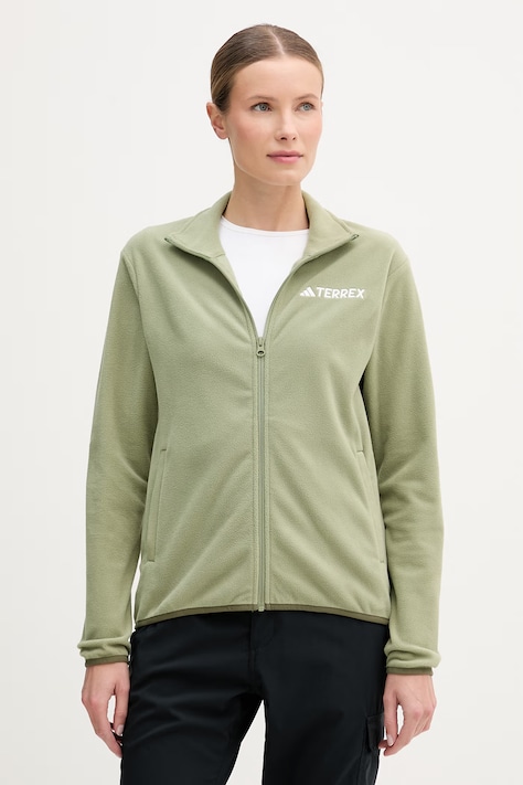 adidas TERREX bluza outdoorowa damska kolor zielony gładka KB2194