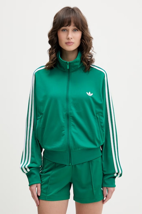 adidas Originals bluza damska kolor zielony z aplikacją KD1333