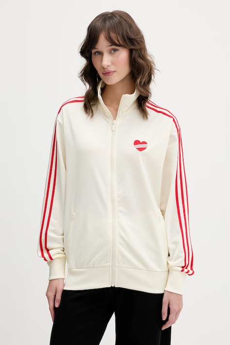 adidas Originals bluza rozpinana damska beżowa KQ8075