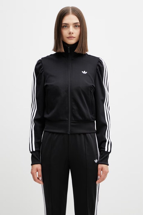 adidas Originals кофта, яка розстібається жіноча чорна KS1362