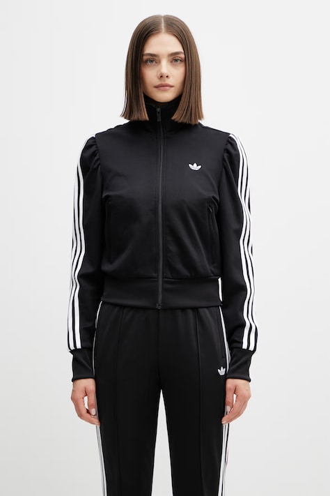 adidas Originals μπλούζα με κουμπιά Γυναικεία μαύρη KS1362