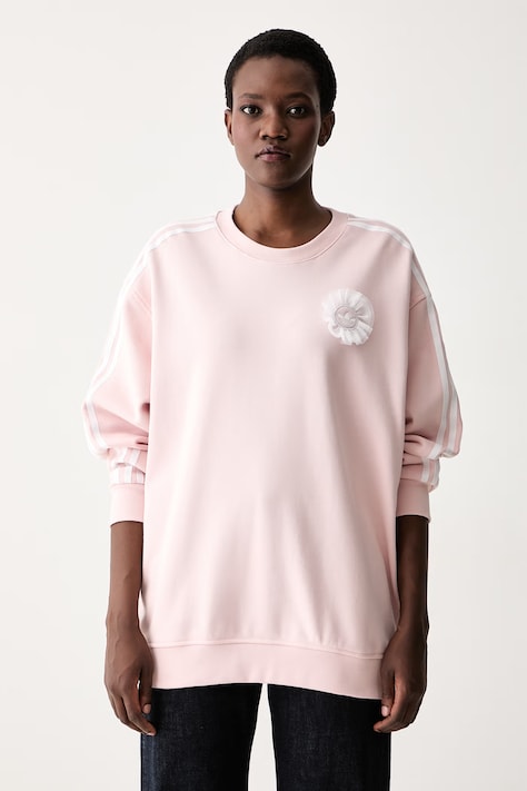 adidas Originals mikina dámska bavlnená ružová KS6471