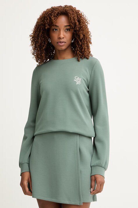 Liu Jo dukserica za žene s modalom zelena TA6078 JS869