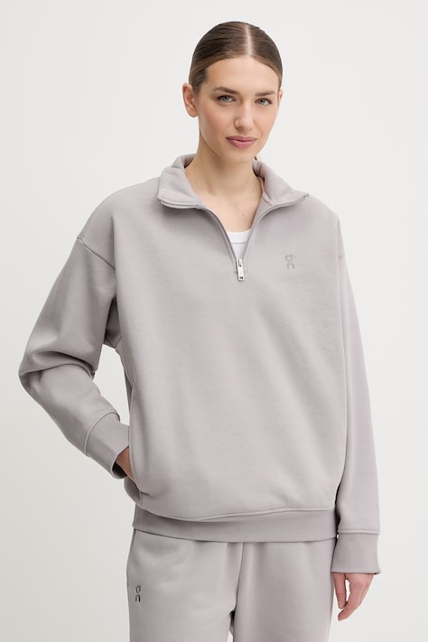 On bluza Club Collective damska kolor szary gładka 1WG11144425