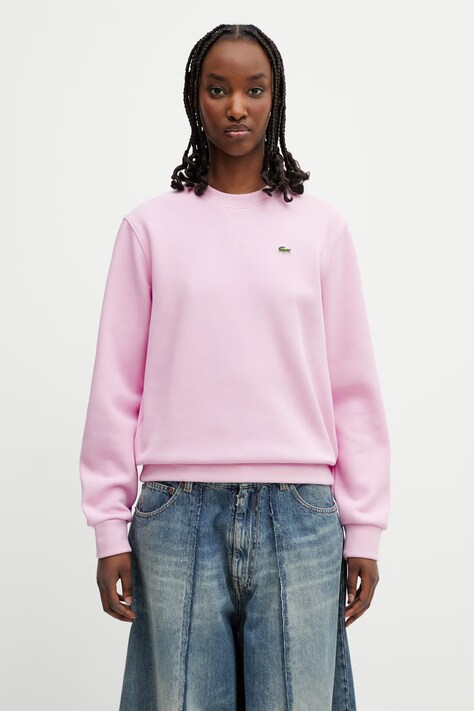 Lacoste sweatshirt violet color smooth SF5245